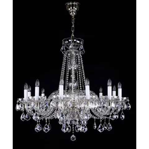 Candelabru Cristale, Sticla, Lux, Bohemia, E14, L10106044CE, Crystal