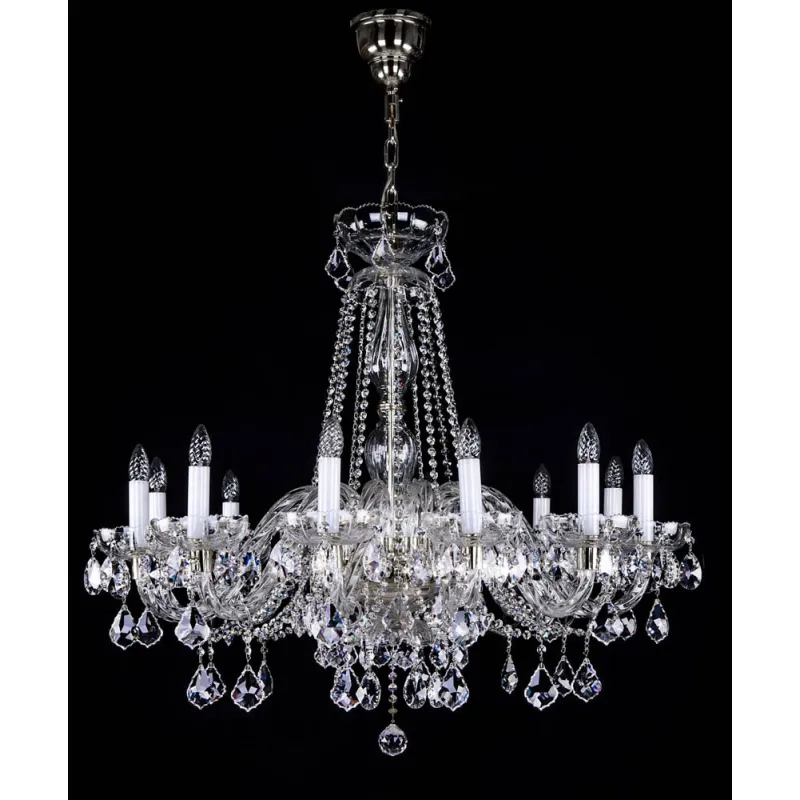 Candelabru Cristale, Sticla, Lux, Bohemia, E14, L10106044CE, Crystal