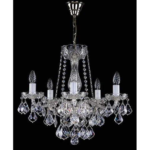 Candelabru Cristale, Sticla, Bohemia, E14, L10106045CE, Crystal