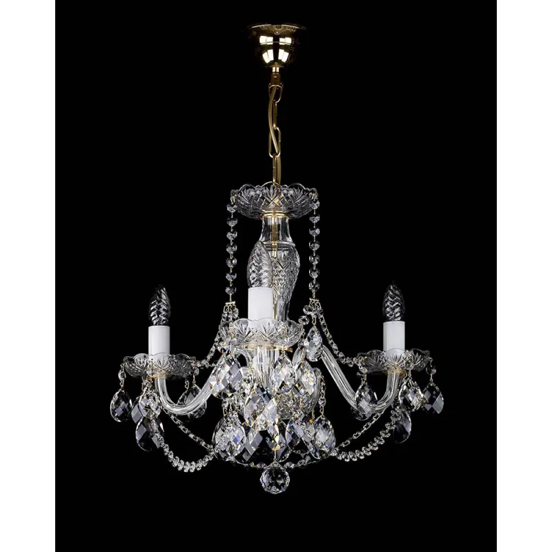 Candelabru Cristale, Sticla, Bohemia, E14, L10106050CE, Crystal