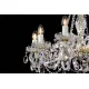 Candelabru Cristale, Sticla, Bohemia, E14, L10106056CLN, Crystal