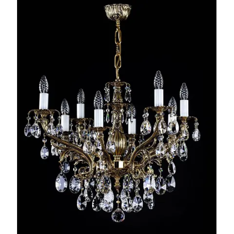 Candelabru Alama, Cristale, Bohemia, E14, L10106144CE, Crystal