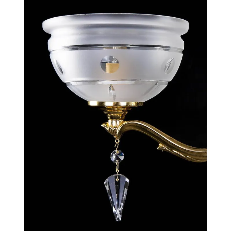 Candelabru Alama, Cristale, Bohemia, E14, L10106149CE, Crystal