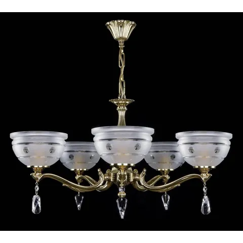 Candelabru Alama, Cristale, Bohemia, E14, L10106150CE, Crystal