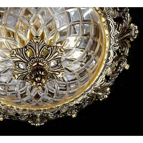 Candelabru Alama, Cristale, Bohemia, E14, L10106154, Crystal