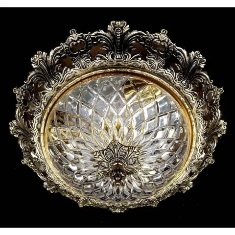 Candelabru Alama, Cristale, Bohemia, E14, L10106155, Crystal