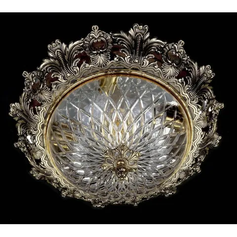 Candelabru Alama, Cristale, Bohemia, E14, L10106156, Crystal