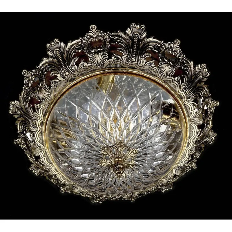 Candelabru Alama, Cristale, Bohemia, E14, L10106156, Crystal