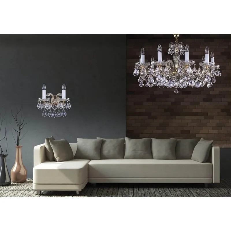 Candelabru Cristale, Maria Theresa, Bohemia, E14, L10106227CE, Crystal