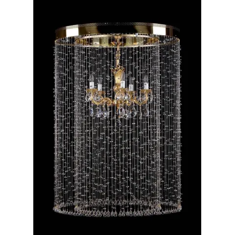 Plafoniera Cristale, Drum, Bohemia, E14, L10106358CE, Crystal