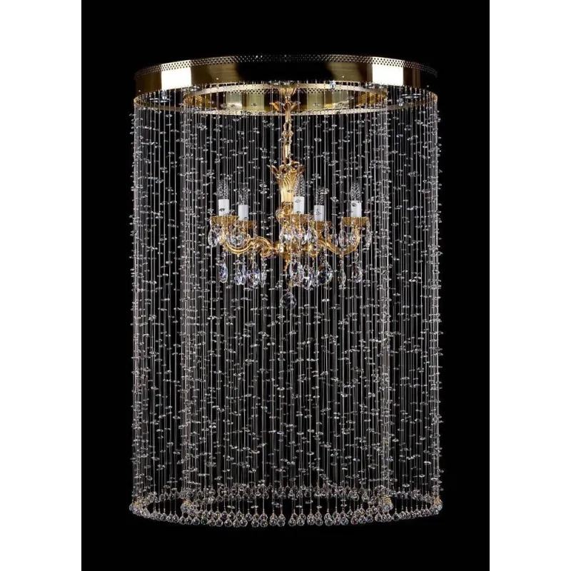 Plafoniera Cristale, Drum, Bohemia, E14, L10106358CE, Crystal