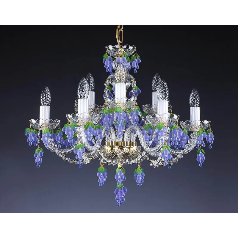Candelabru Cristale, Bohemia, E14, L101063V, Crystal