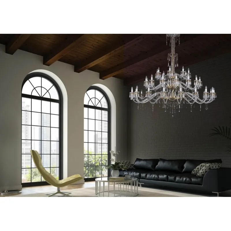 Candelabru Cristale large, Bohemia, E14, L10106418CE, Crystal