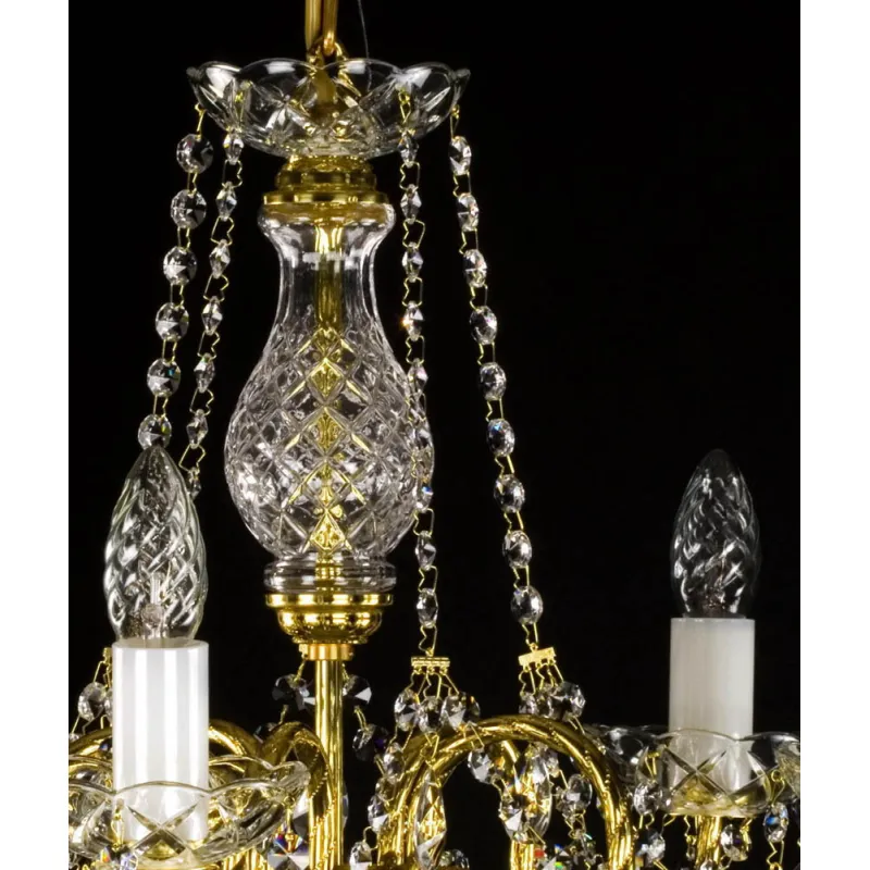 Candelabru Cristale, Bohemia, E14, L101081CE, Crystal