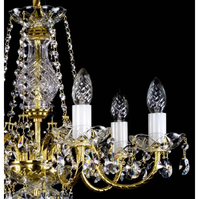 Candelabru Cristale, Bohemia, E14, L101082CE, Crystal