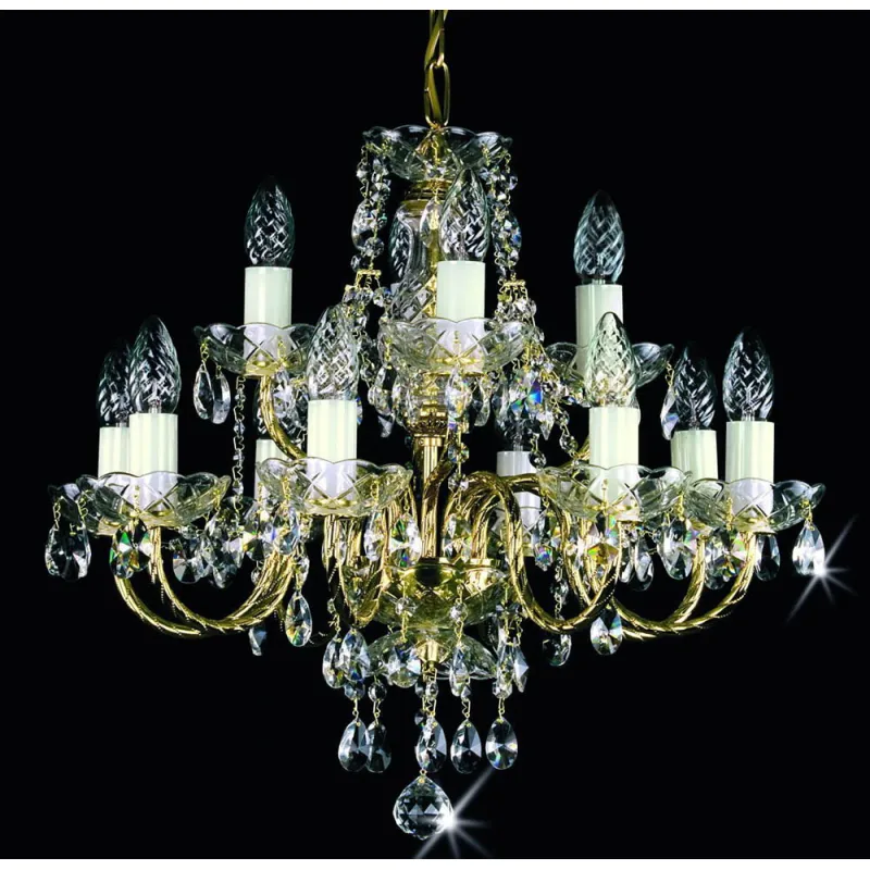 Candelabru Cristale, Bohemia, E14, L101083CE, Crystal
