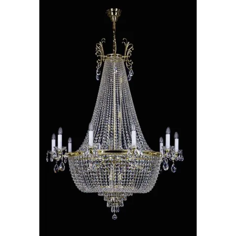Candelabru Cristale, Larges, Bohemia, E14, L101089CLN, Crystal