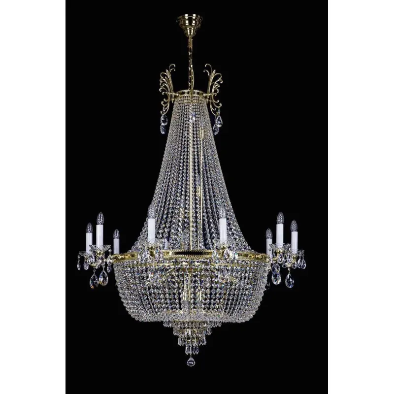 Candelabru Cristale, Larges, Bohemia, E14, L101089CLN, Crystal