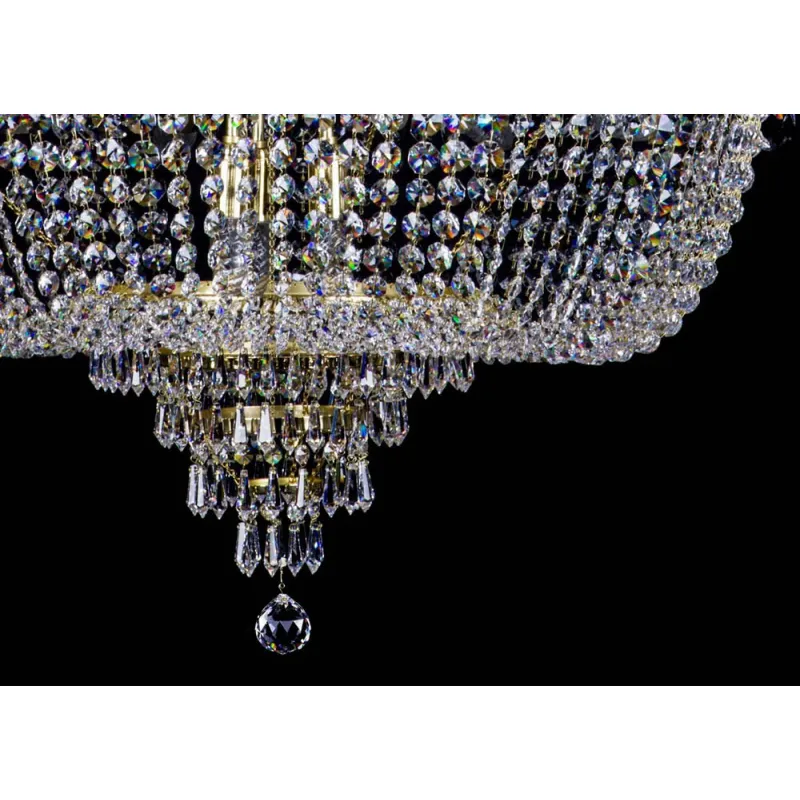 Candelabru Cristale, Larges, Bohemia, E14, L101089CLN, Crystal