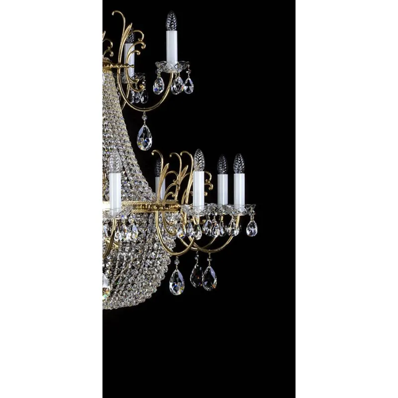Candelabru Cristale, Big, Bohemia, E14, L101092CLN, Crystal