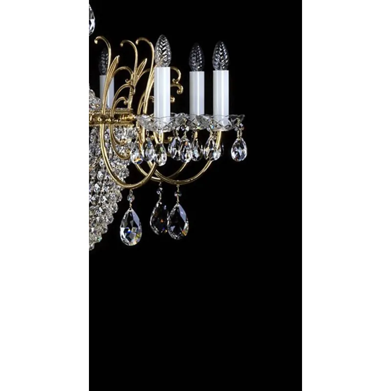 Candelabru Cristale, Big, Bohemia, E14, L101092CLN, Crystal