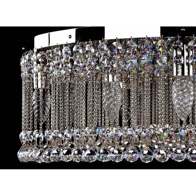 Plafoniera Cristale, Drum, Bohemia, E14, L101093CLN, Crystal