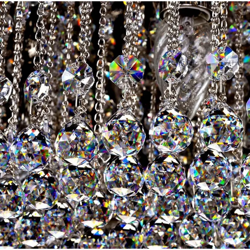 Plafoniera Cristale, Drum, Bohemia, E14, L101093CLN, Crystal