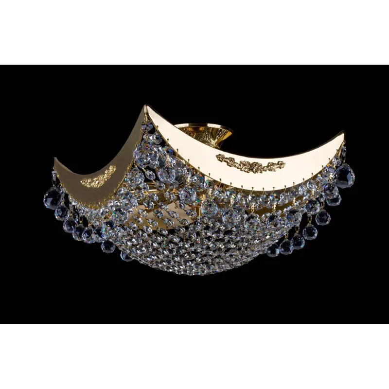 Plafoniera Cristale, Square, Bohemia, E27, L201048CE, Crystal