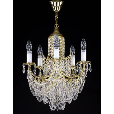 Candelabru Cristale, Bohemia, E14, L201064CE, Crystal