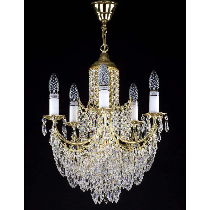 Candelabru Cristale, Bohemia, E14, L201064CE, Crystal