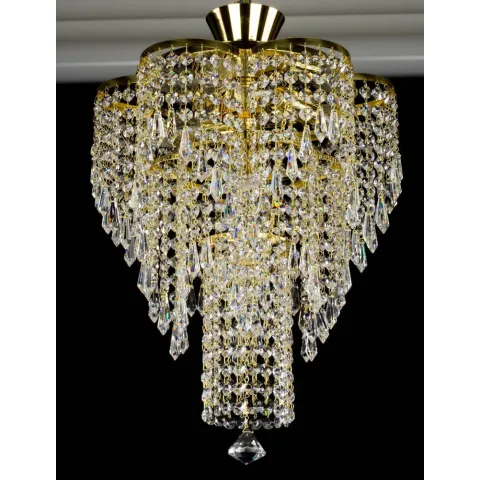 Plafoniera Cristale, with trimmings, Bohemia, E14, L201079CE, Crystal