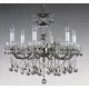 Candelabru Alama, Cristale, Bohemia, E14, L301007CENi 8006, Crystal
