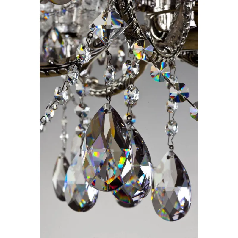 Candelabru Alama, Cristale, Bohemia, E14, L301007CENi 8006, Crystal