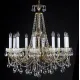 Candelabru Alama, Cristale, Bohemia, E14, L301008CE, Crystal