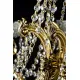 Candelabru Alama, Cristale, Bohemia, E14, L301008CE, Crystal