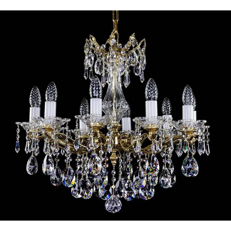 Candelabru Alama, Cristale, glass bowl, Bohemia, E14, L301012CE, Crystal