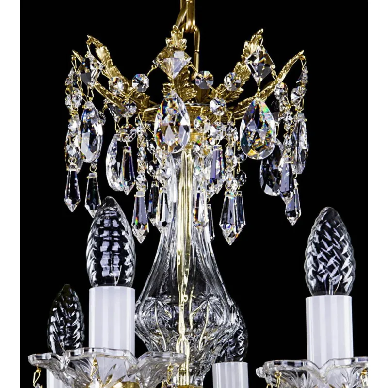 Candelabru Alama, Cristale, glass bowl, Bohemia, E14, L301012CE, Crystal