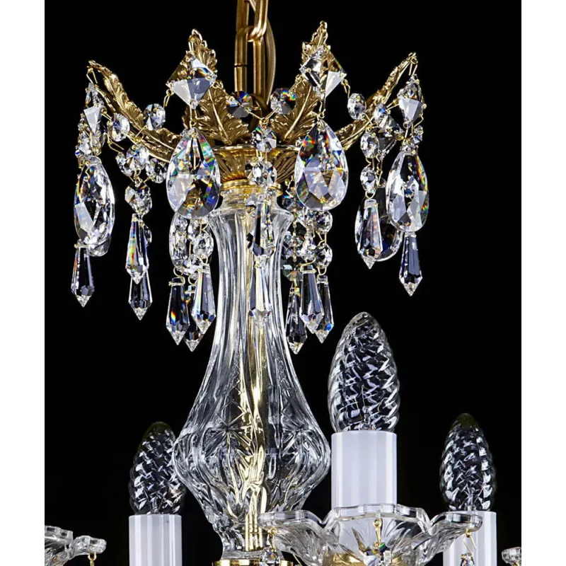 Candelabru Alama, Cristale, glass bowl, Bohemia, E14, L301014CE, Crystal
