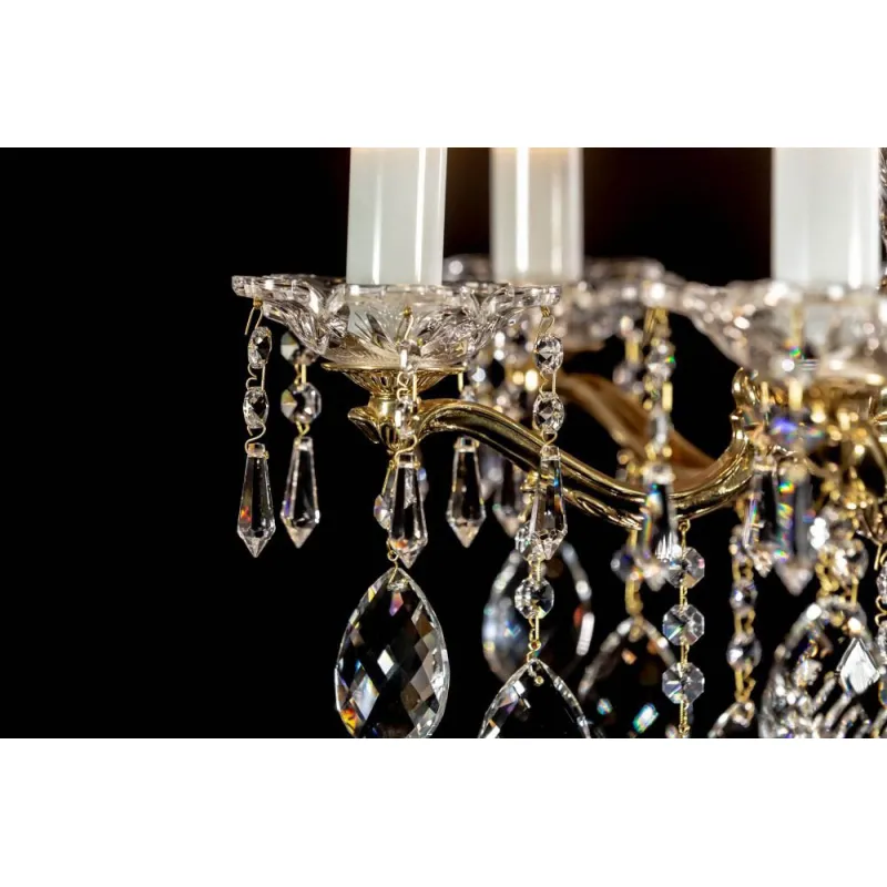 Candelabru Alama, Cristale, glass bowl, Bohemia, E14, L301014CE, Crystal