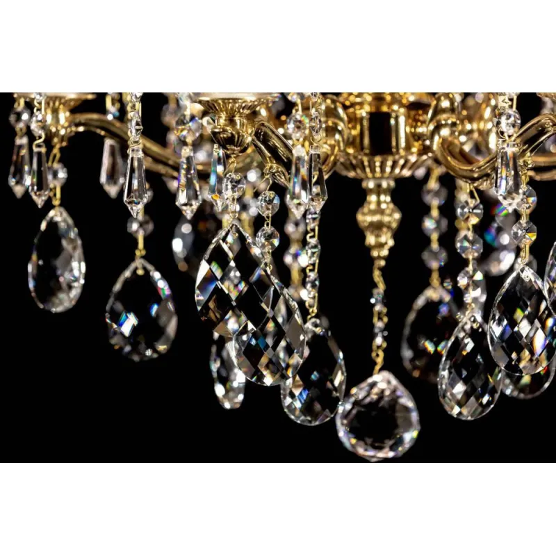 Candelabru Alama, Cristale, glass bowl, Bohemia, E14, L301014CE, Crystal