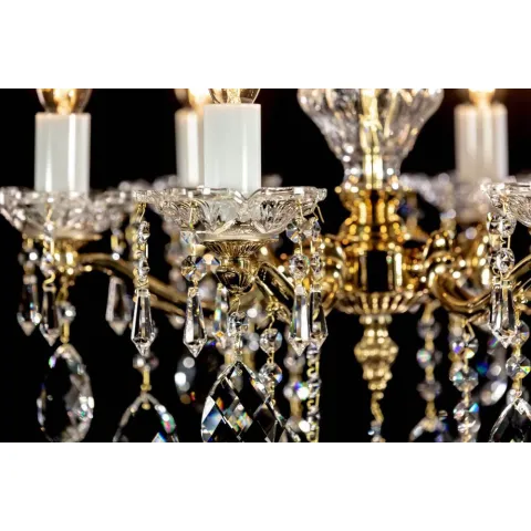 Candelabru Alama, Cristale, glass bowl, Bohemia, E14, L301014CE, Crystal