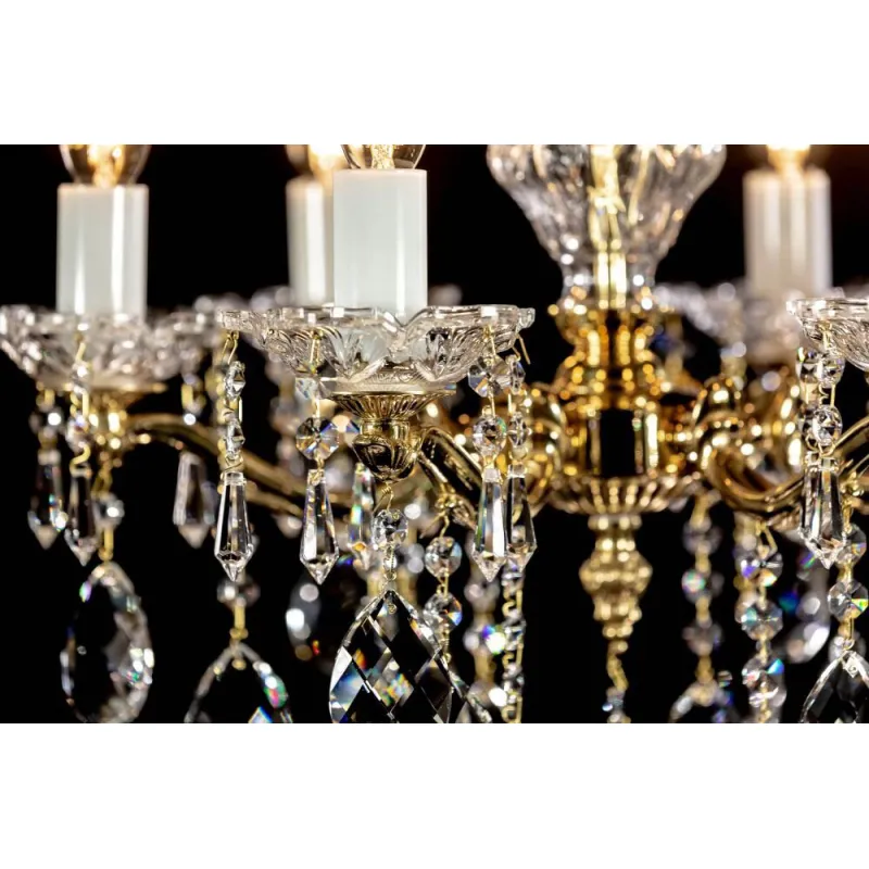 Candelabru Alama, Cristale, glass bowl, Bohemia, E14, L301014CE, Crystal