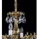 Candelabru Alama, Cristale, Bohemia, E14, L301015CE, Crystal