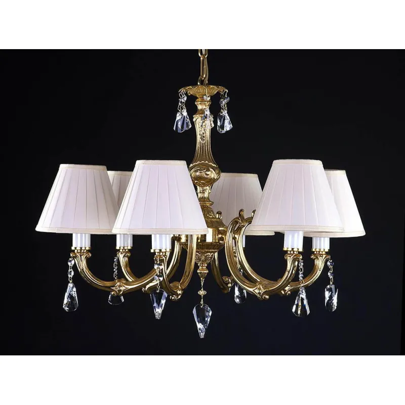 Candelabru Alama, Cristale, Abajururi, Bohemia, E14, L301021CE, Crystal