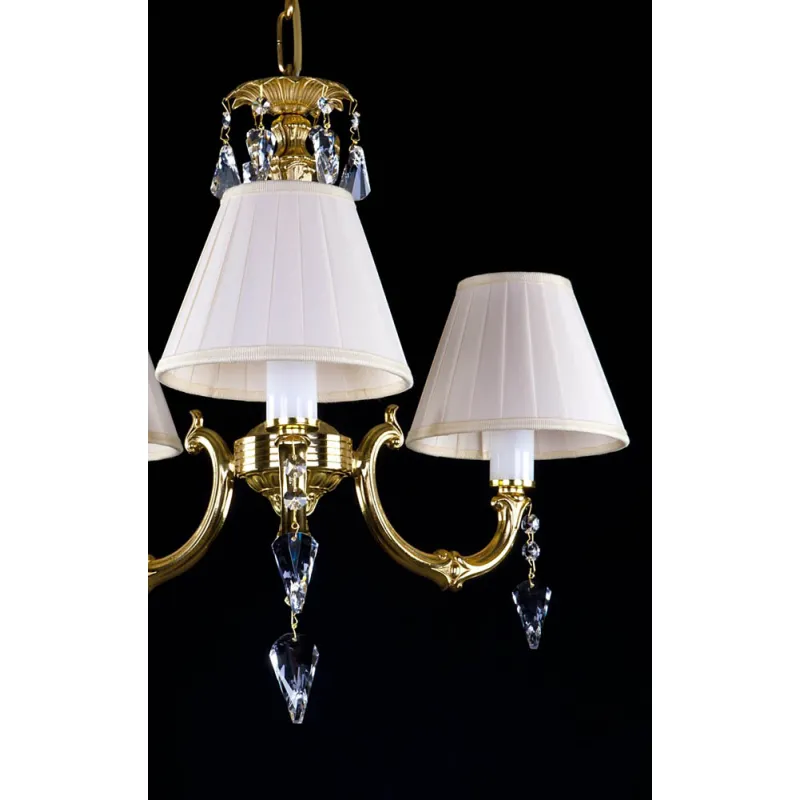 Candelabru Alama, Cristale, Abajururi, Bohemia, E14, L301022CE, Crystal