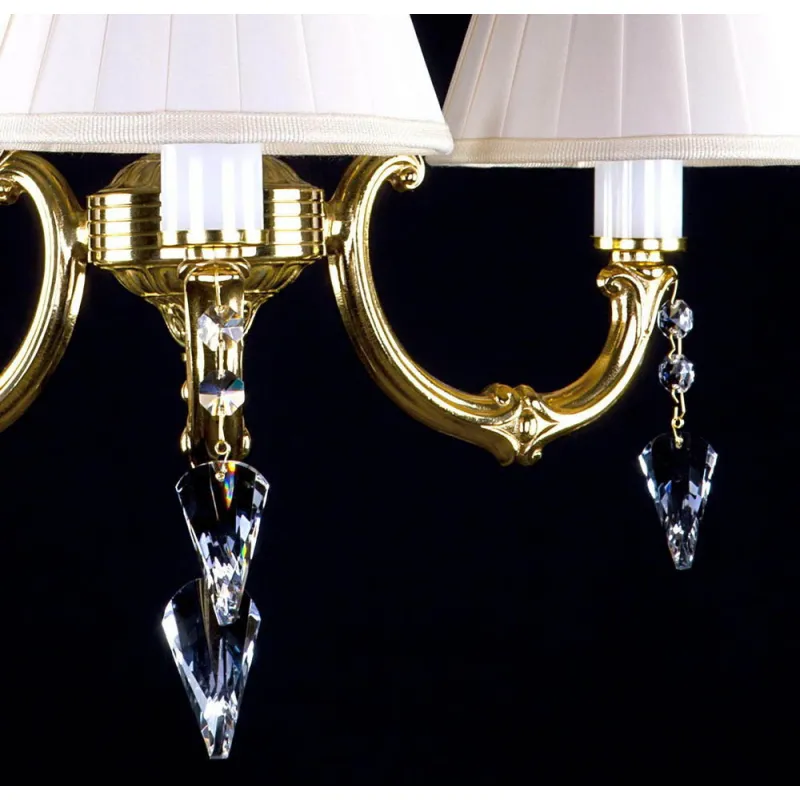 Candelabru Alama, Cristale, Abajururi, Bohemia, E14, L301022CE, Crystal