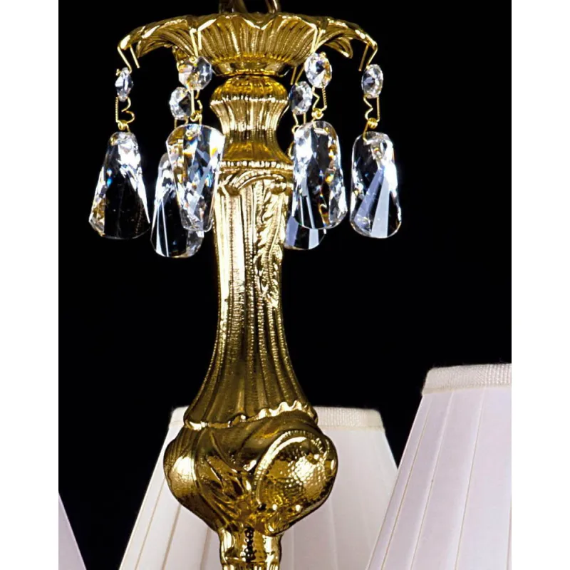 Candelabru Alama, Cristale, Abajururi, Bohemia, E14, L301026CE, Crystal