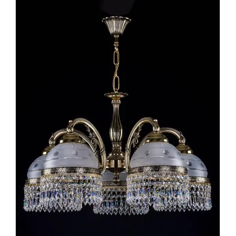 Candelabru Alama, Cristale, Bohemia, E14, L301029CE, Crystal