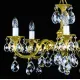 Candelabru Alama, Cristale, Bohemia, E14, L301034CE, Crystal
