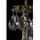 Candelabru Alama, Cristale, Bohemia, E14, L301036CE, Crystal